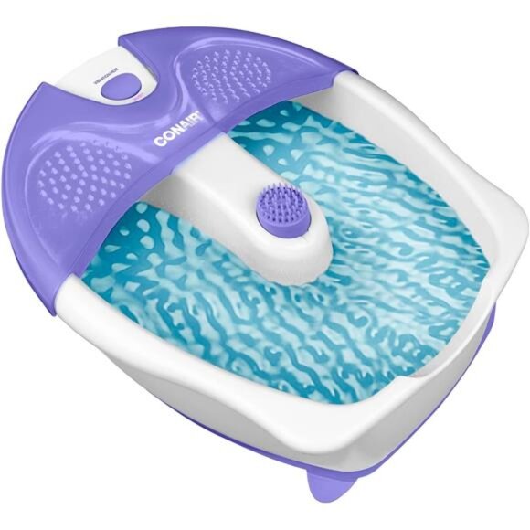 Soothing Pedicure Foot Spa Bath with Soothing Vibration Massage, Deep - Picture 1 of 8